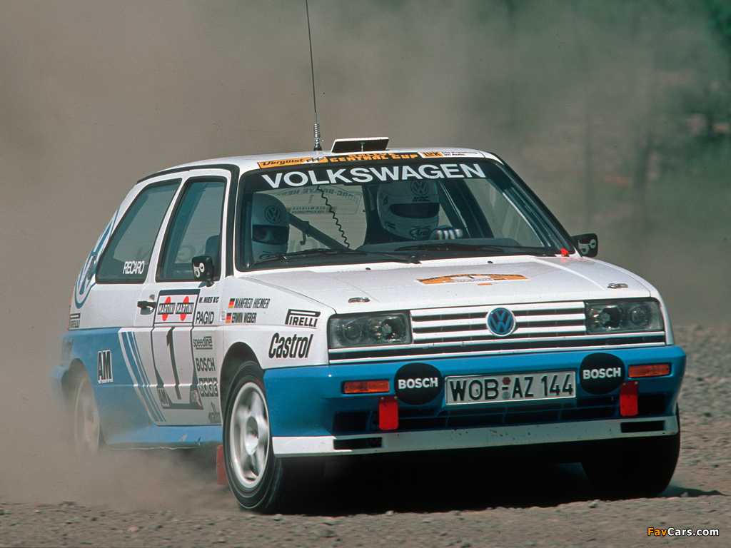 Photos of Volkswagen Golf Rallye G60 Rally Car (Typ 1G) 1990 (1024 x 768)