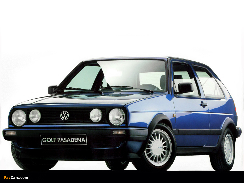 Photos of Volkswagen Golf Pasadena (Typ 1G) 1991 (1024 x 768)