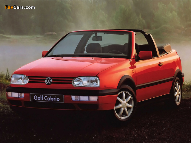 Photos of Volkswagen Golf Cabrio (Typ 1H) 1993–97 (640 x 480)