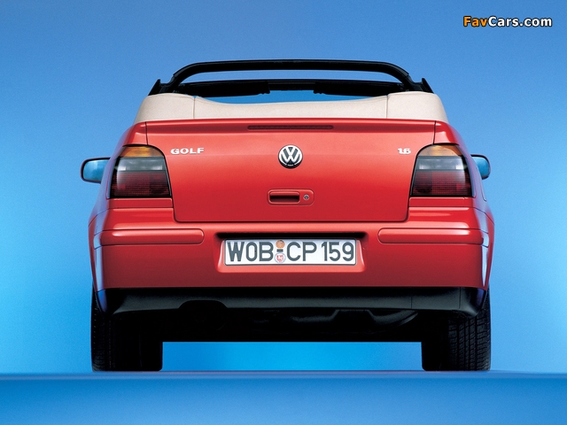 Photos of Volkswagen Golf Cabrio (Typ 1J) 1998–2002 (640 x 480)