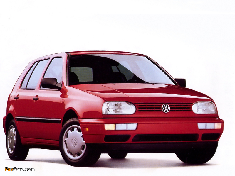 Pictures of Volkswagen Golf 5-door US-spec (Typ 1H) 1991–97 (800 x 600)