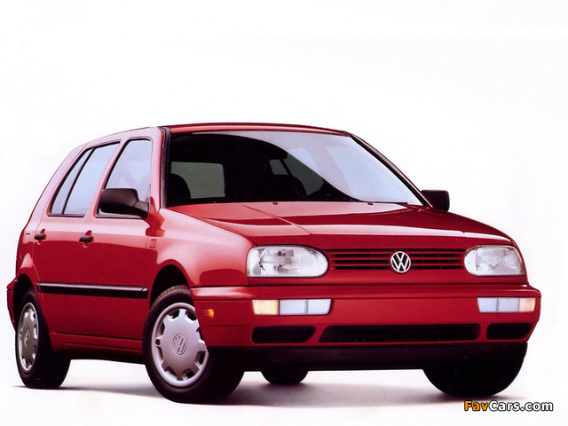 Pictures of Volkswagen Golf 5-door US-spec (Typ 1H) 1991–97 (640 x 480)