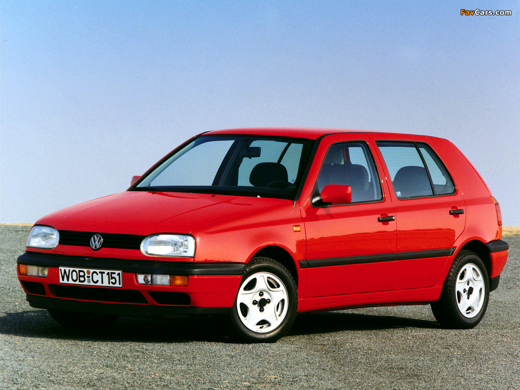 Pictures of Volkswagen Golf 5-door (Typ 1H) 1991–97 (1024 x 768)