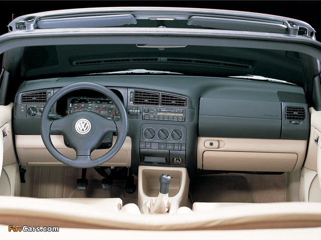 Pictures of Volkswagen Golf Cabrio (Typ 1J) 1998–2002 (640 x 480)