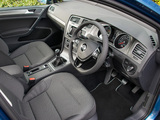 Pictures of Volkswagen Golf TDI BlueMotion 5-door UK-spec (Typ 5G) 2012