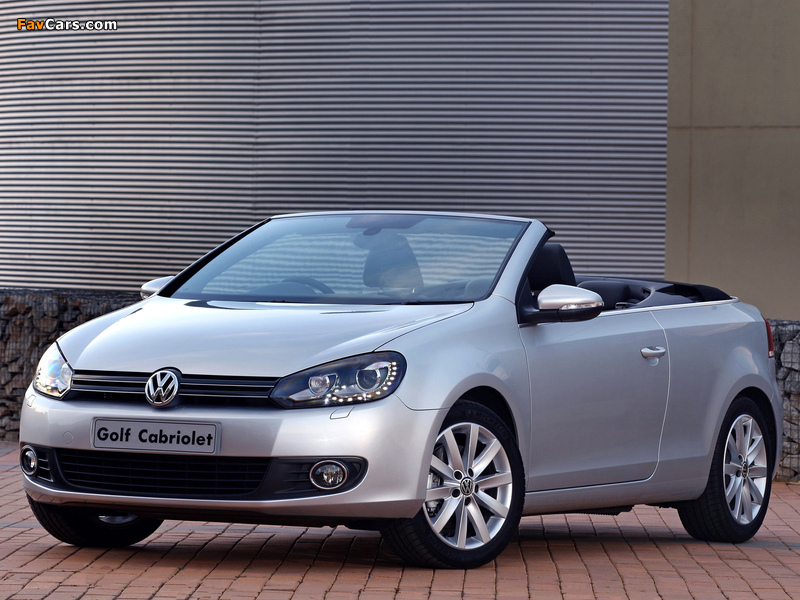 Pictures of Volkswagen Golf Cabrio ZA-spec (Typ 5K) 2012 (800 x 600)