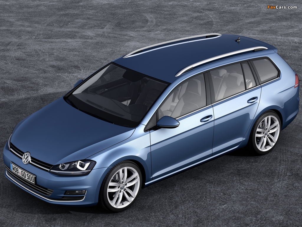 Pictures of Volkswagen Golf TSI BlueMotion Variant (Typ 5G) 2013 (1024 x 768)
