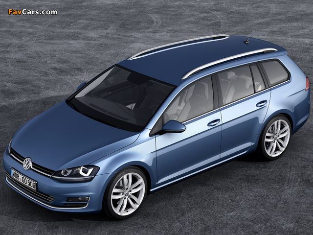Pictures of Volkswagen Golf TSI BlueMotion Variant (Typ 5G) 2013 (640 x 480)