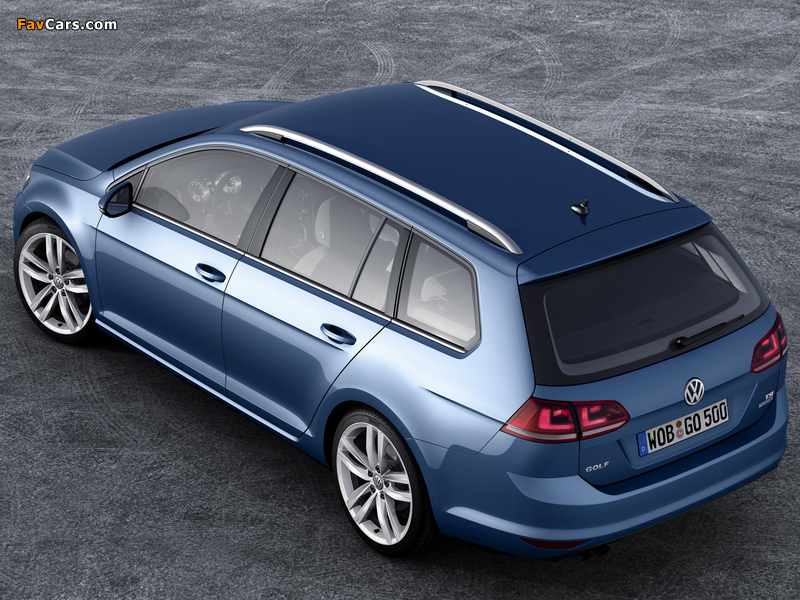Pictures of Volkswagen Golf TSI BlueMotion Variant (Typ 5G) 2013 (800 x 600)