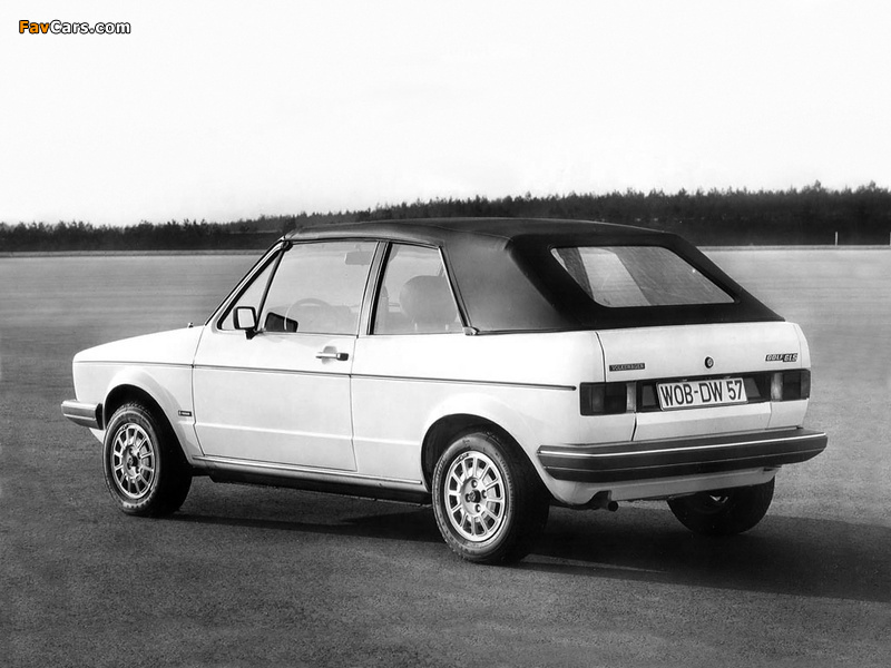 Volkswagen Golf Cabrio (Typ 17) 1979–88 photos (800 x 600)