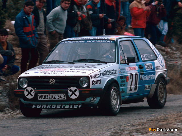 Volkswagen Golf GTI Rally Car (Typ 19) 1984–86 pictures (640 x 480)