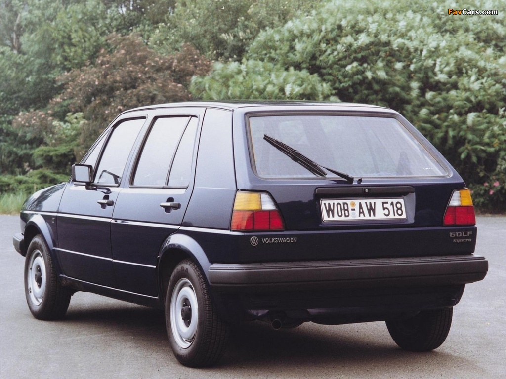 Volkswagen Golf Syncro 5-door (Typ 19) 1986–87 photos (1024 x 768)