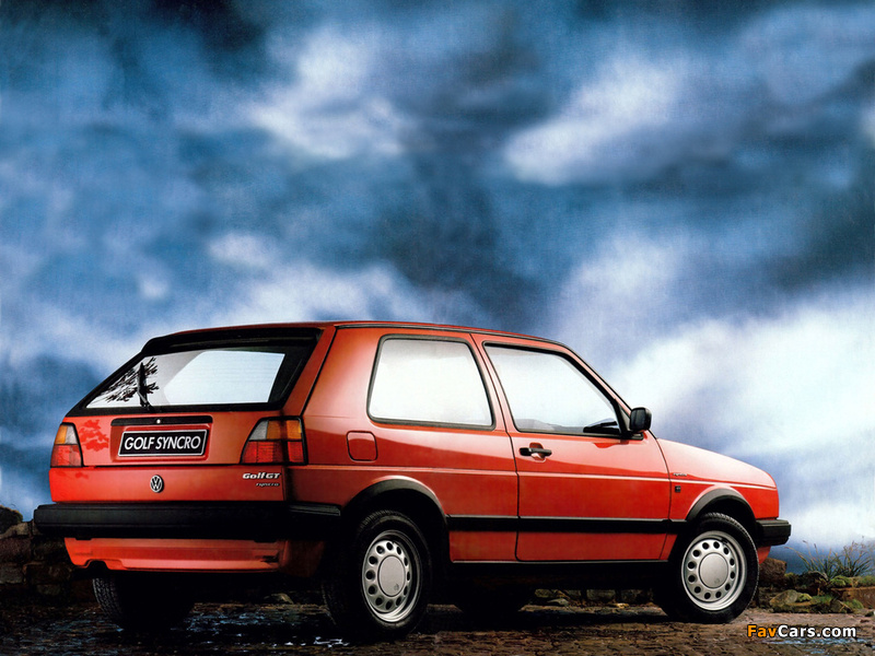 Volkswagen Golf GT Syncro 3-door (Typ 1G) 1987–92 photos (800 x 600)