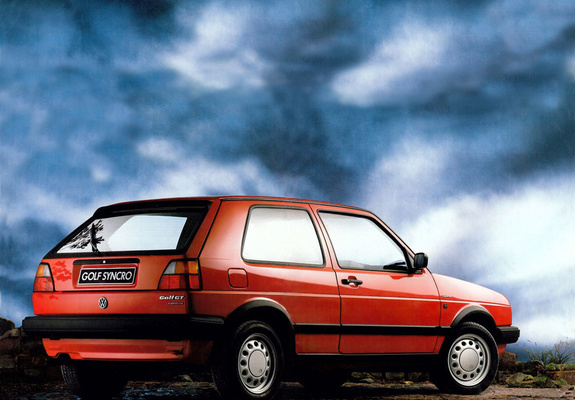 Volkswagen Golf GT Syncro 3-door (Typ 1G) 1987–92 photos