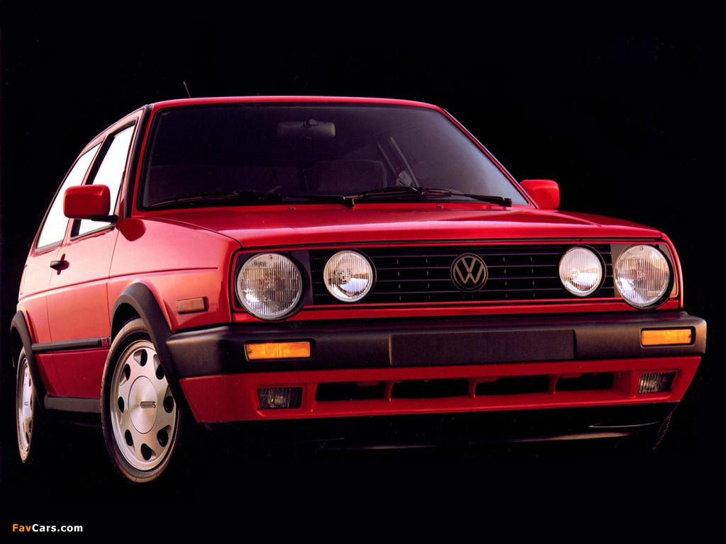Volkswagen Golf GT 3-door US-spec (Typ 1G) 1987–92 photos (1024 x 768)