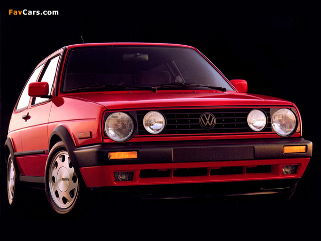 Volkswagen Golf GT 3-door US-spec (Typ 1G) 1987–92 photos (640 x 480)