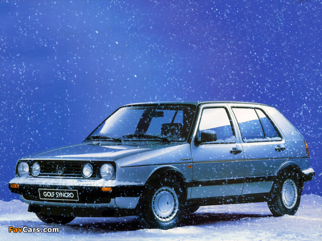 Volkswagen Golf GT Syncro 5-door (Typ 1G) 1987–92 wallpapers (640 x 480)