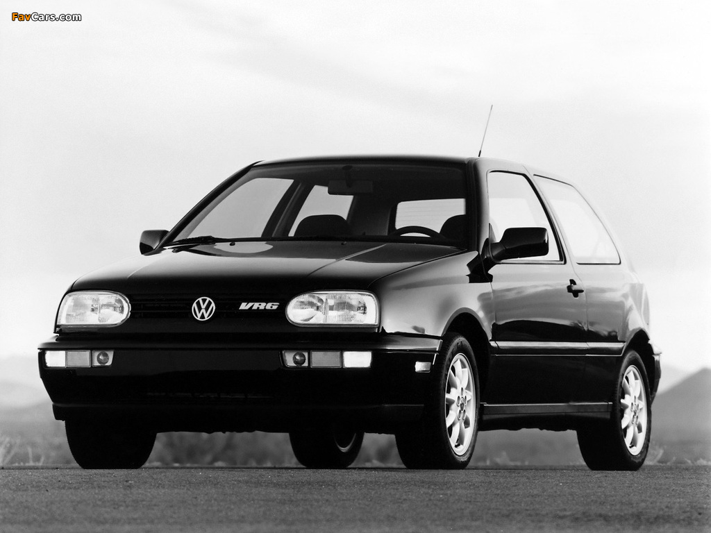 Volkswagen Golf VR6 3-door (Typ 1H) 1991–97 pictures (1024 x 768)
