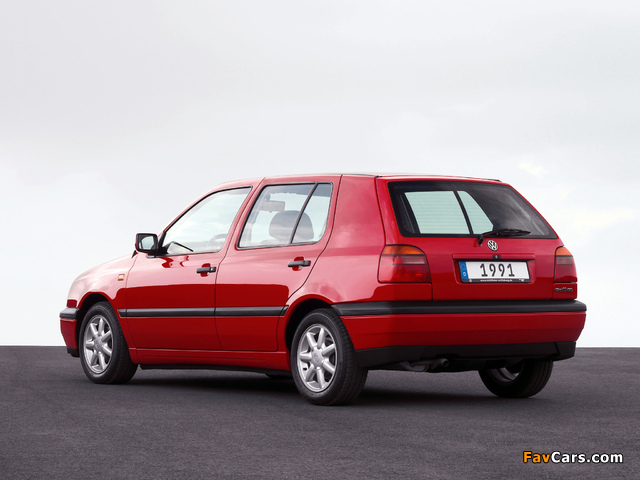 Volkswagen Golf 5-door (Typ 1H) 1991–97 pictures (640 x 480)