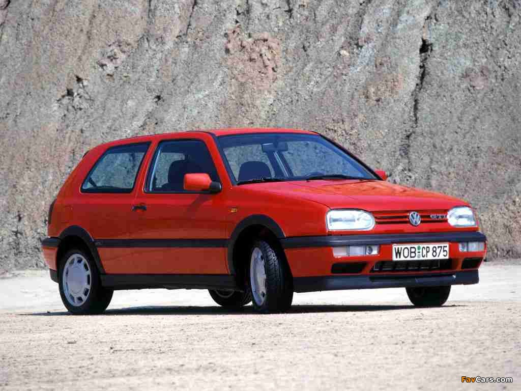 Volkswagen Golf GTI (Typ 1H) 1992–97 images (1024 x 768)