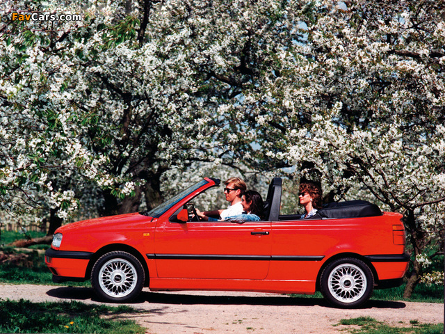 Volkswagen Golf Cabrio (Typ 1H) 1993–97 wallpapers (640 x 480)