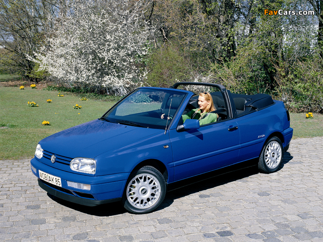 Volkswagen Golf Cabrio Joker (Typ 1H) 1996–97 photos (640 x 480)
