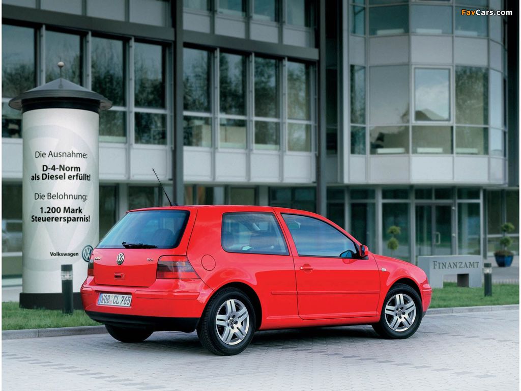 Volkswagen Golf TDI 3-door (Typ 1J) 1997–2003 photos (1024 x 768)