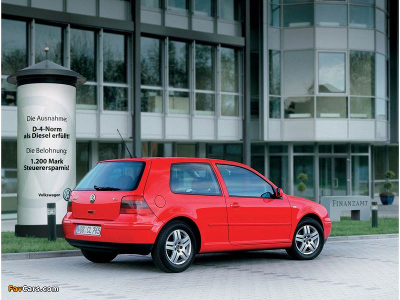 Volkswagen Golf TDI 3-door (Typ 1J) 1997–2003 photos (800 x 600)