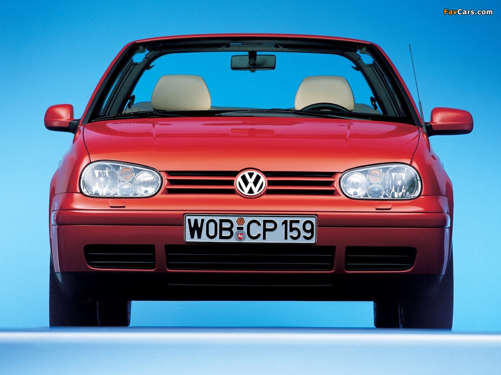 Volkswagen Golf Cabrio (Typ 1J) 1998–2002 photos (1024 x 768)