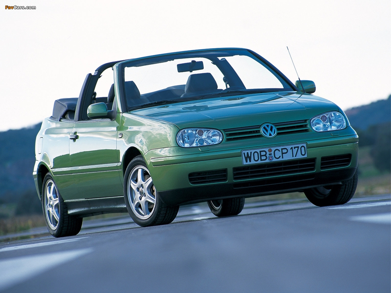 Volkswagen Golf Cabrio (Typ 1J) 1998–2002 photos (1280 x 960)