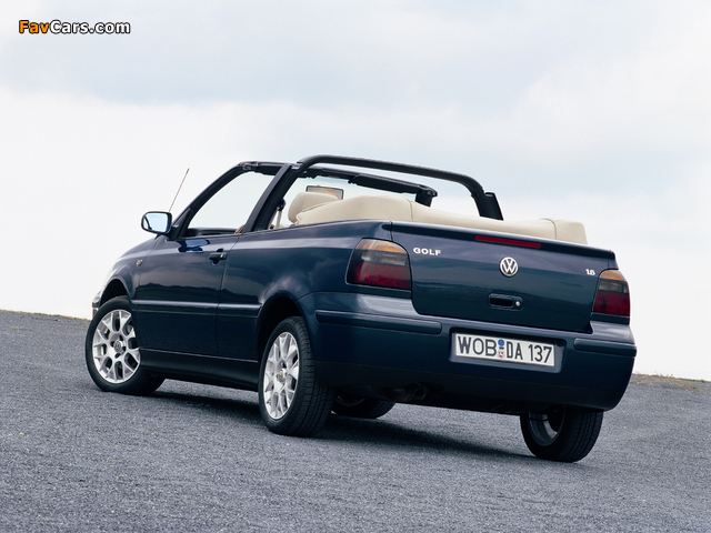 Volkswagen Golf Cabrio (Typ 1J) 1998–2002 photos (640 x 480)