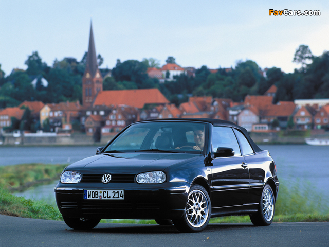 Volkswagen Golf Cabrio (Typ 1J) 1998–2002 photos (640 x 480)