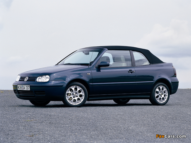 Volkswagen Golf Cabrio (Typ 1J) 1998–2002 pictures (640 x 480)