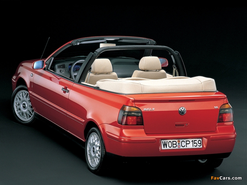 Volkswagen Golf Cabrio (Typ 1J) 1998–2002 pictures (800 x 600)