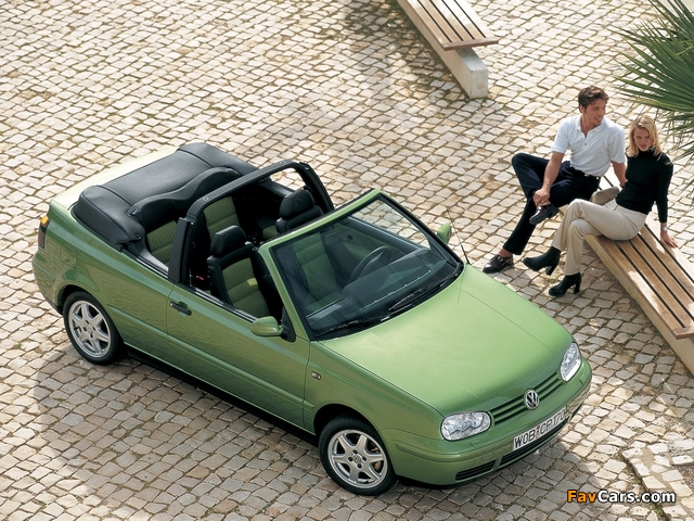 Volkswagen Golf Cabrio (Typ 1J) 1998–2002 wallpapers (640 x 480)