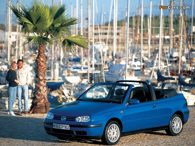 Volkswagen Golf Cabrio (Typ 1J) 1998–2002 wallpapers (640 x 480)