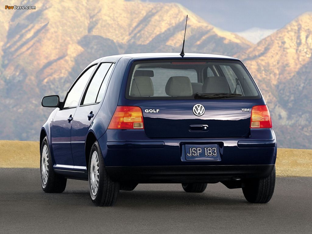 Volkswagen Golf 1.9 TDI 5-door US-spec (Typ 1J) 1999–2003 images (1024 x 768)