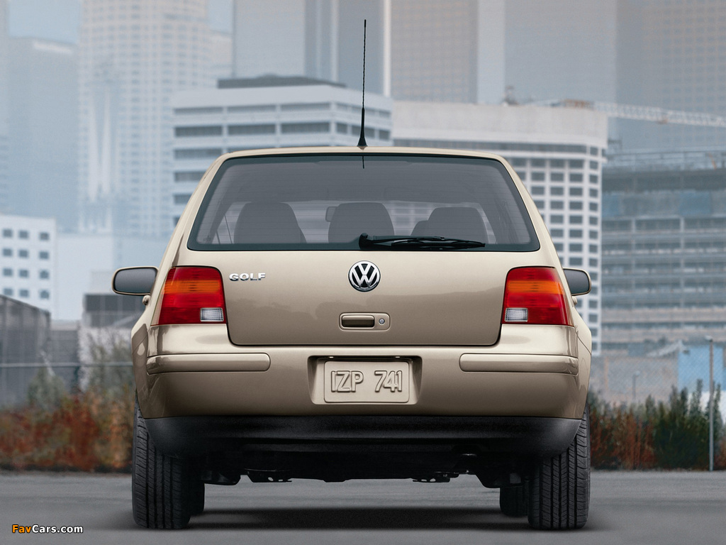 Volkswagen Golf 2.0 5-door US-spec (Typ 1J) 1999–2003 images (1024 x 768)