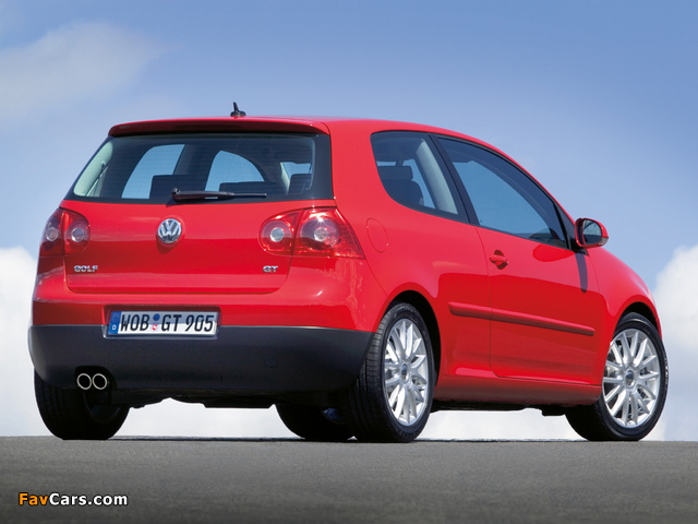 Volkswagen Golf GT 3-door (Typ 1K) 2005–08 photos (640 x 480)