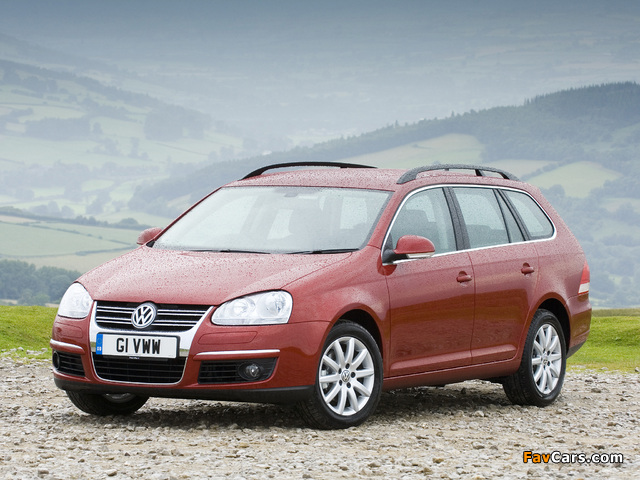 Volkswagen Golf Variant UK-spec (Typ 1K) 2007–09 wallpapers (640 x 480)