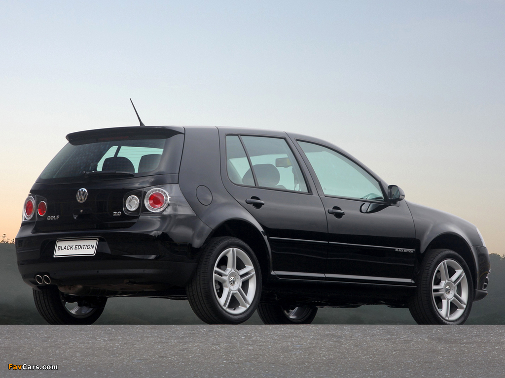 Volkswagen Golf Black Edition BR-spec (Typ 1J) 2009 photos (1024 x 768)