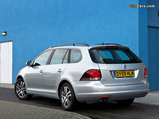 Volkswagen Golf Variant UK-spec (Typ 5K) 2009 photos (640 x 480)