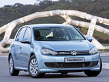 Volkswagen Golf BlueMotion 5-door ZA-spec (Typ 5K) 2009–12 photos