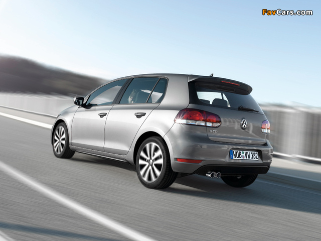 Volkswagen Golf GTD 5-door (Typ 1K) 2009 wallpapers (640 x 480)