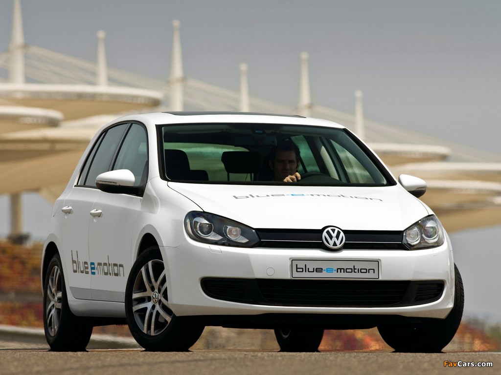 Volkswagen Golf Blue-e-motion Prototype (Typ 5K) 2010 wallpapers (1024 x 768)