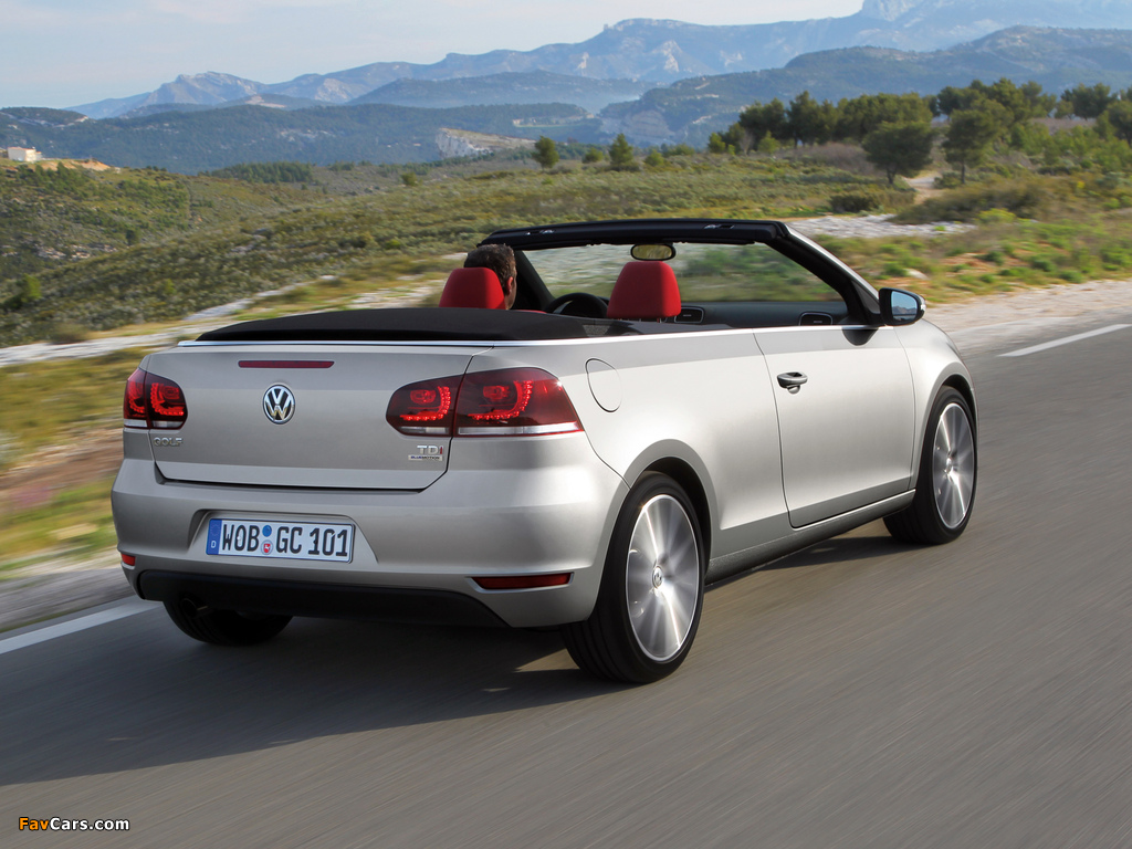 Volkswagen Golf Cabrio (Typ 5K) 2011 images (1024 x 768)