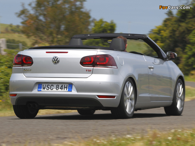 Volkswagen Golf Cabrio AU-spec (Typ 5K) 2011 images (640 x 480)