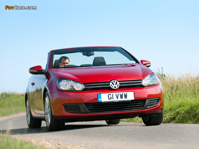 Volkswagen Golf Cabrio UK-spec (Typ 5K) 2011 photos (640 x 480)