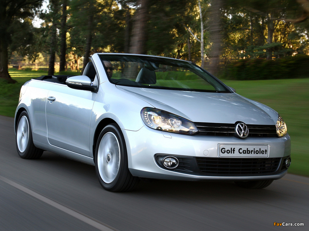 Volkswagen Golf Cabrio ZA-spec (Typ 5K) 2012 images (1024 x 768)