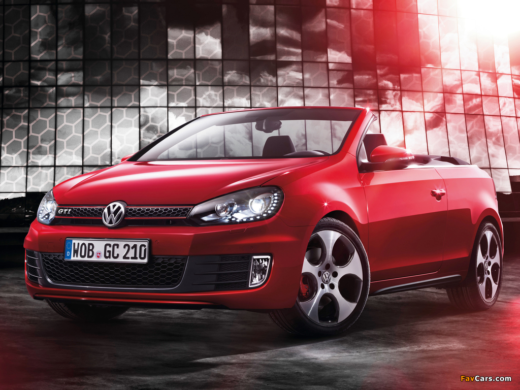 Volkswagen Golf GTI Cabriolet (Typ 5K) 2012 pictures (1024 x 768)